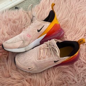 Pink, samon, and orange air max 27c